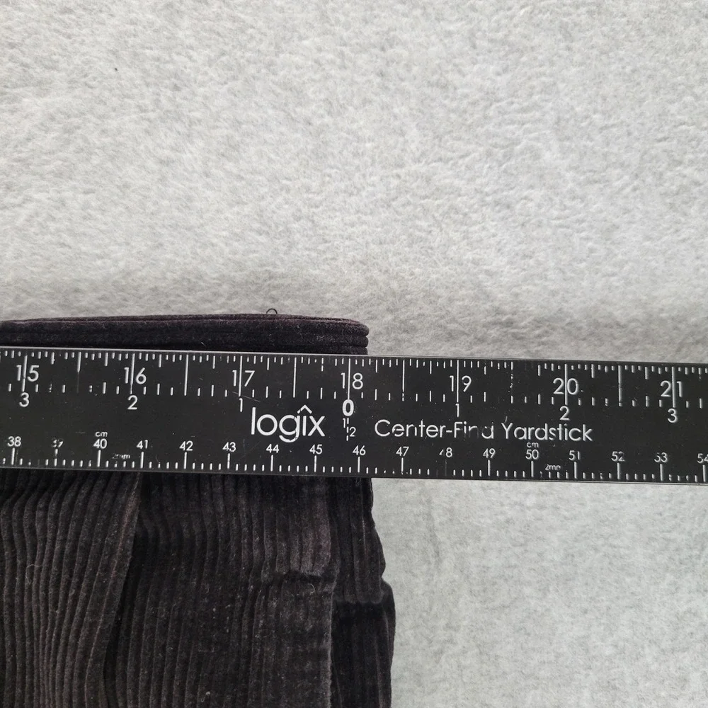 Nautica Mens Corduroy Pants 36x34 (Fits 36x31)‎ Pleated Cuffed 100% Cotton Black